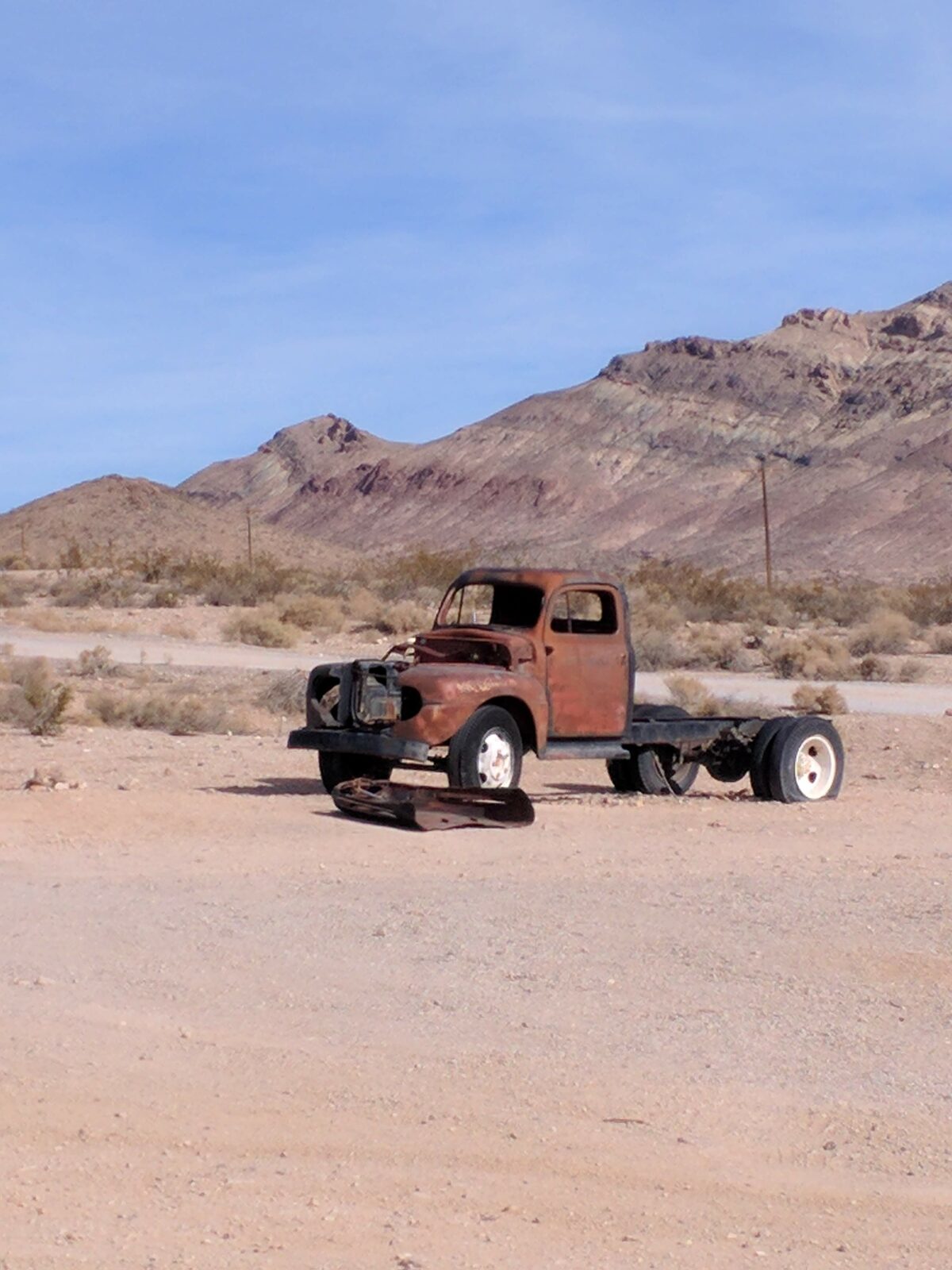 Rhyolite, near Death Valley Old Truck
