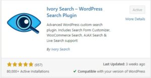 Ivory Search Plugin